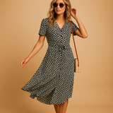 Women’s Floral V-Neck Midi Dress