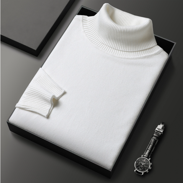 Men's Turtleneck Knit Sweater