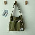 Women’s Large Capacity Corduroy Shoulder Bag