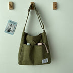 Women’s Large Capacity Corduroy Shoulder Bag