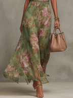 Women’s Floral Halter Maxi Dress
