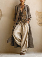 Women’s 3-Piece Wide-Leg Pant Set