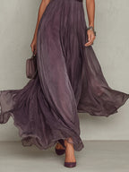 Women’s Elegant Pleated Maxi Dress