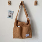 Women’s Large Capacity Corduroy Shoulder Bag