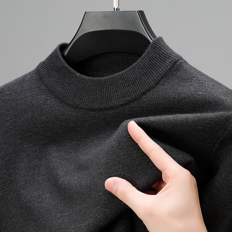 Men's Mock Neck Knit Sweater