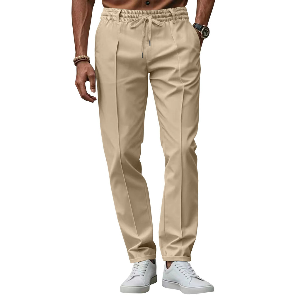 Men’s Straight Leg Drawstring Trousers