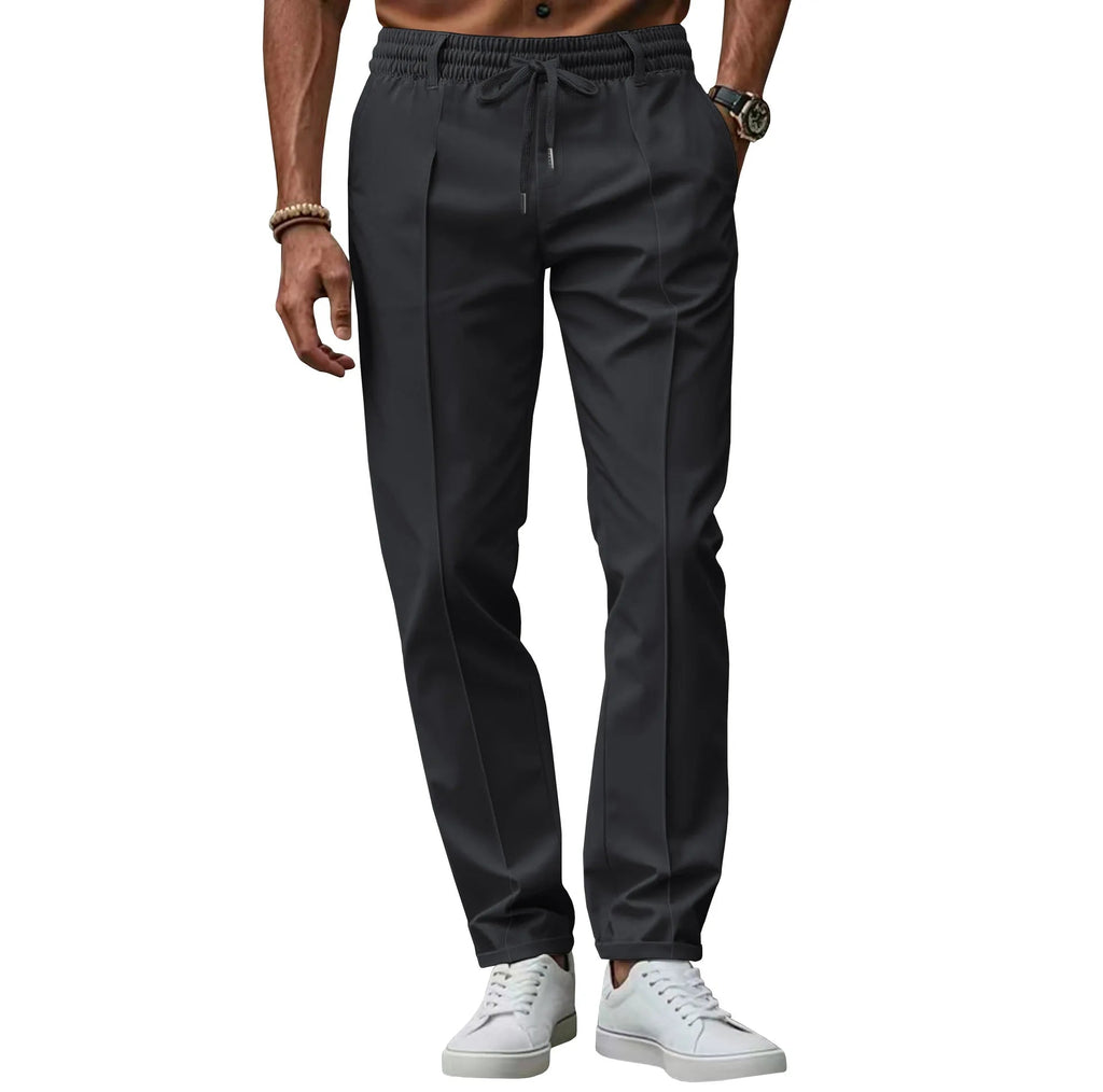 Men’s Straight Leg Drawstring Trousers