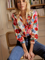 Women's Floral Button Shirt