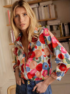 Women's Floral Button Shirt