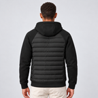 Men's Hooded Quilted Zip-Up Jacket