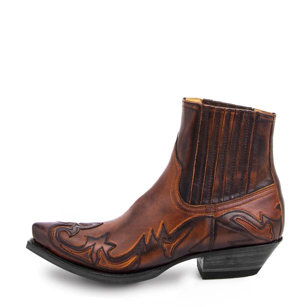 Men’s Pointed-Toe Western Ankle Boots