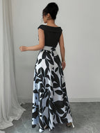 Women’s Printed Maxi Dress A-Line