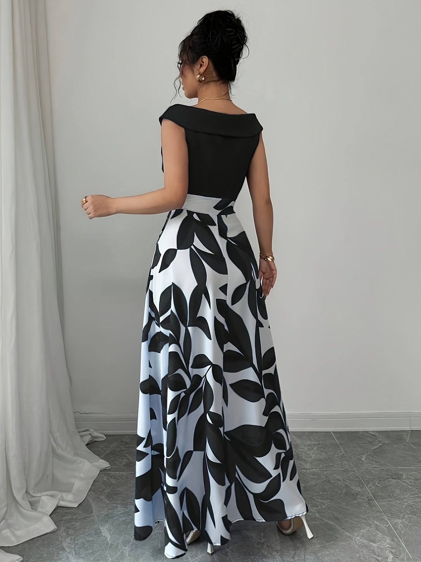 Women’s Printed Maxi Dress A-Line