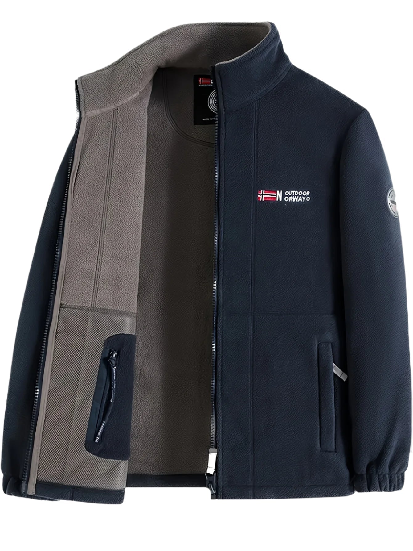 Men’s Full-Zip Stand Collar Jacket