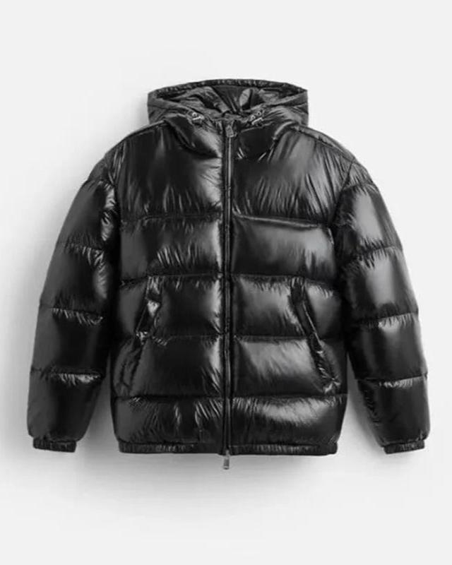 Men’s Hooded Puffer Jacket With Zip Front
