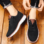 Men's Lace-Up Sneakers With Segmented Sole