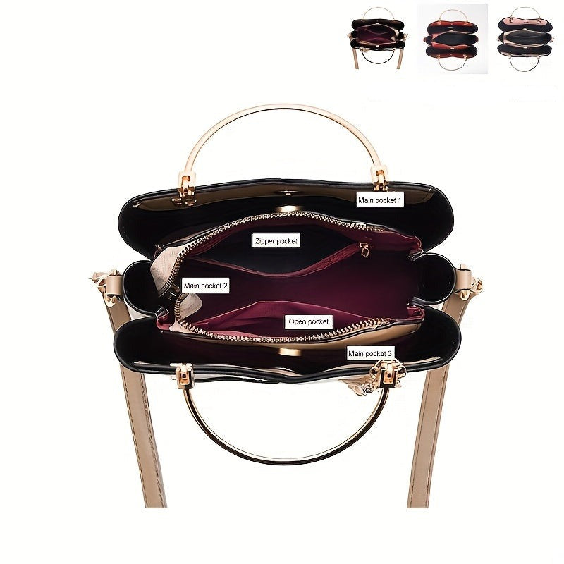 Women’s Structured Handbag With Shoulder Strap