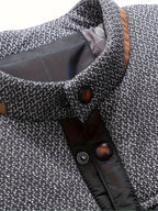 Men’s Quilted Jacket with Contrast Yoke