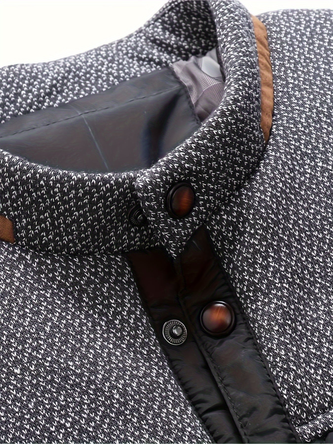 Men’s Quilted Jacket with Contrast Yoke