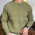 Men’s Ribbed Crew Neck Sweater