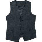 Men's Three-Piece Blazer Vest Trouser Suit