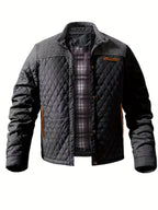 Men’s Quilted Jacket with Contrast Yoke