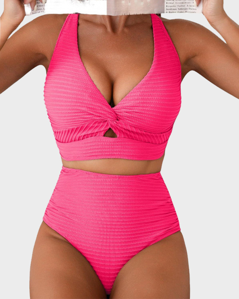 Women's Ribbed High Waist Bikini