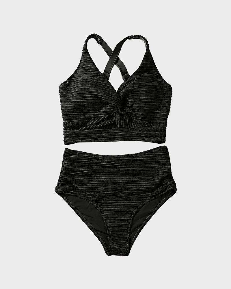 Women's Ribbed High Waist Bikini