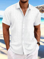 Men’s Textured Button Resort Shirt