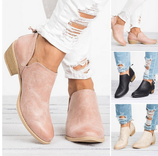 Women’s Low Heel Everyday Ankle Boots