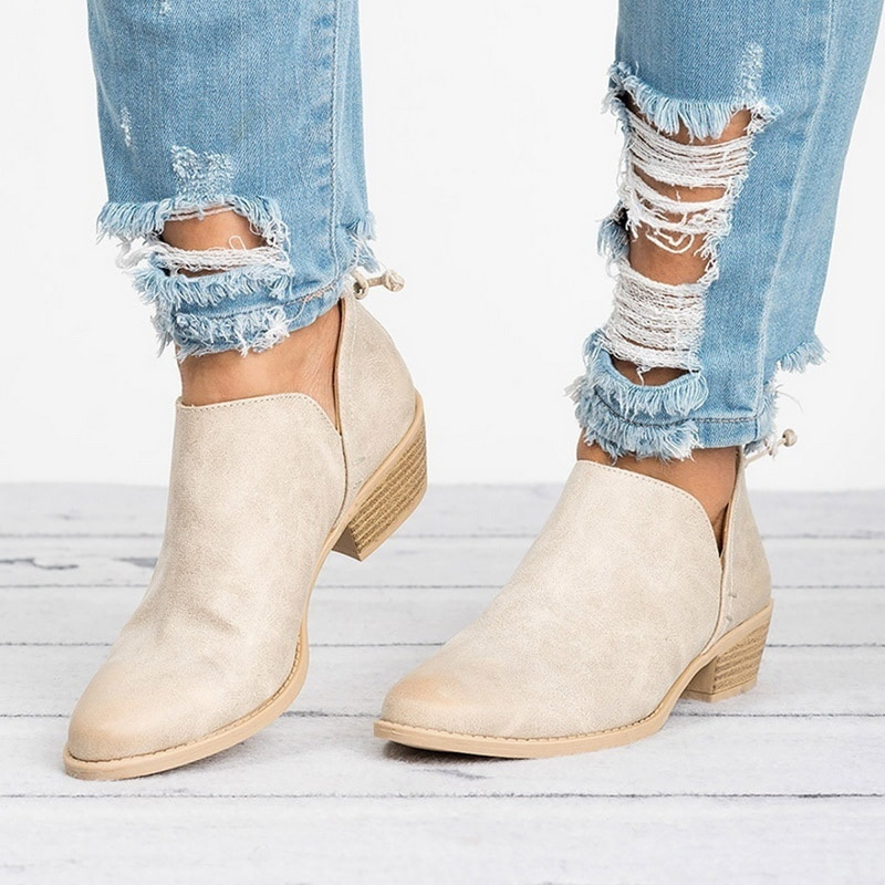 Women’s Low Heel Everyday Ankle Boots