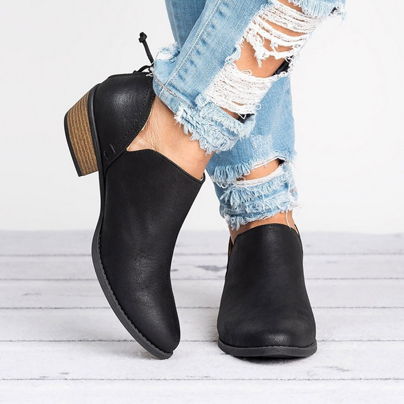Women’s Low Heel Everyday Ankle Boots