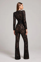 Women's Dressy Lace Wide-Leg Jumpsuit