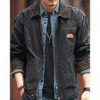 Men’s Utility Jacket with Contrast Collar