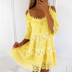Women's Lace Tiered Mini Dress