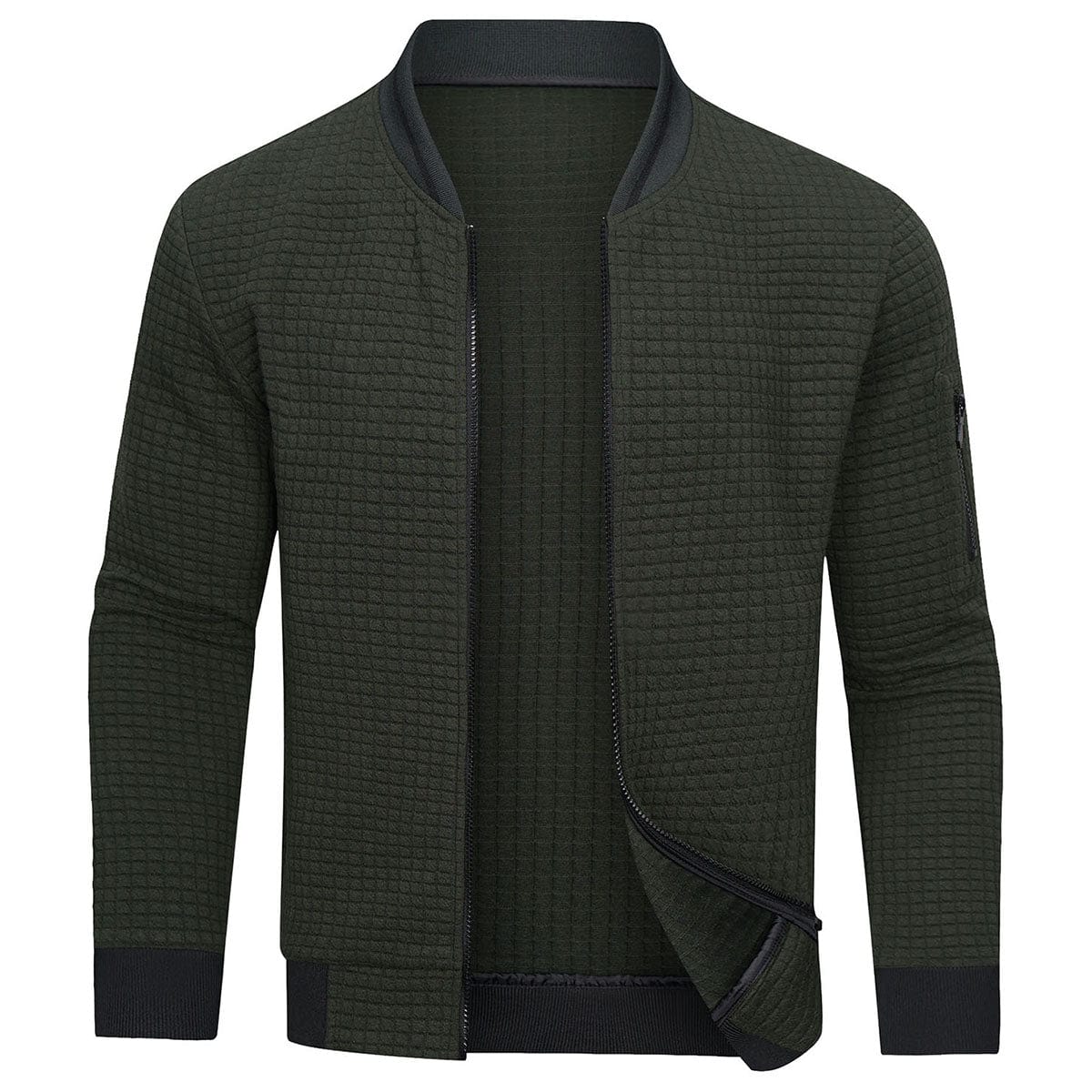 Men’s Textured Bomber Jacket