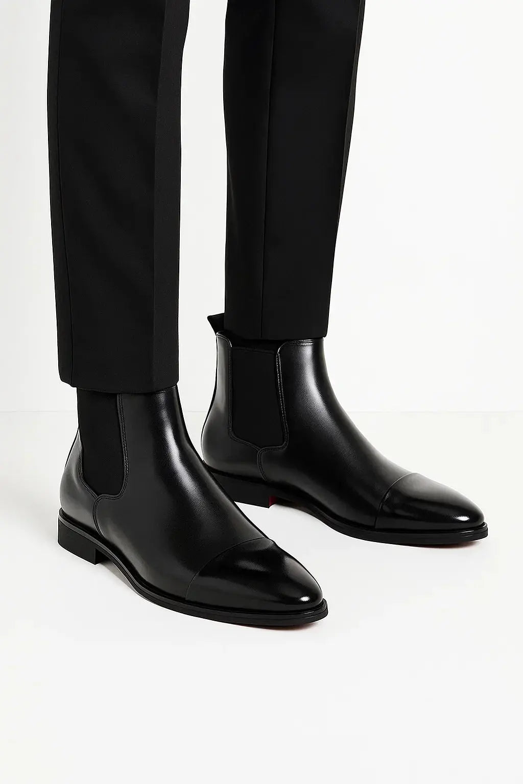 Men's Cap-Toe Dress Ankle Boots