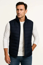 Men's Quilted Zip-Up Vest