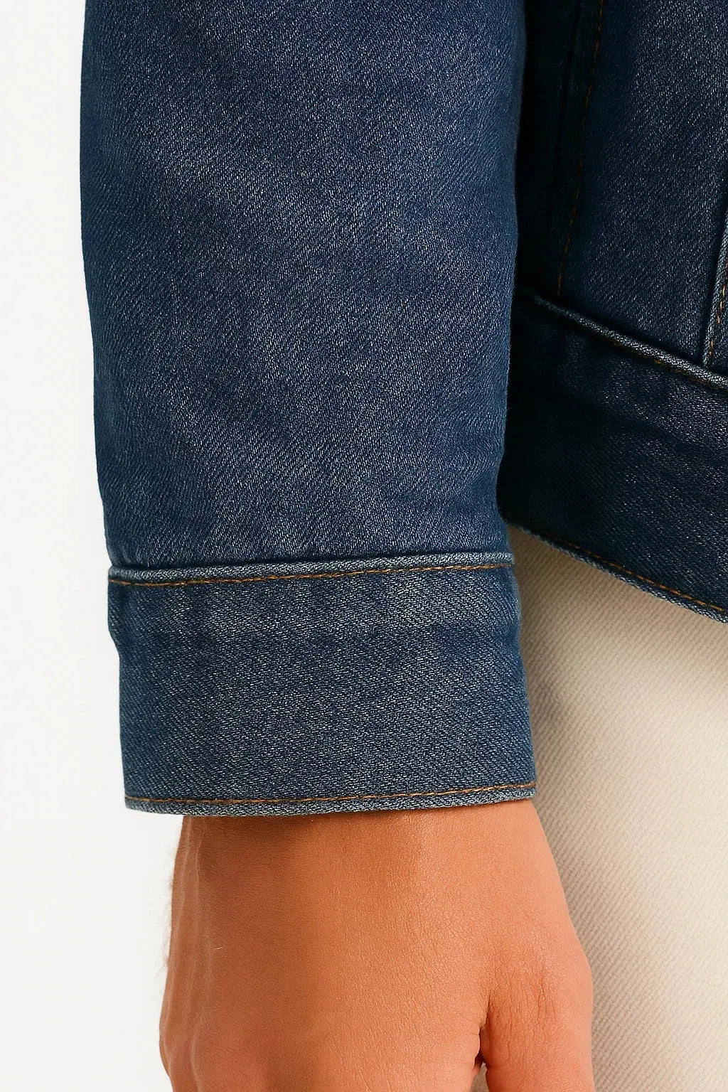 Men’s Contrast Collar Trucker Jacket
