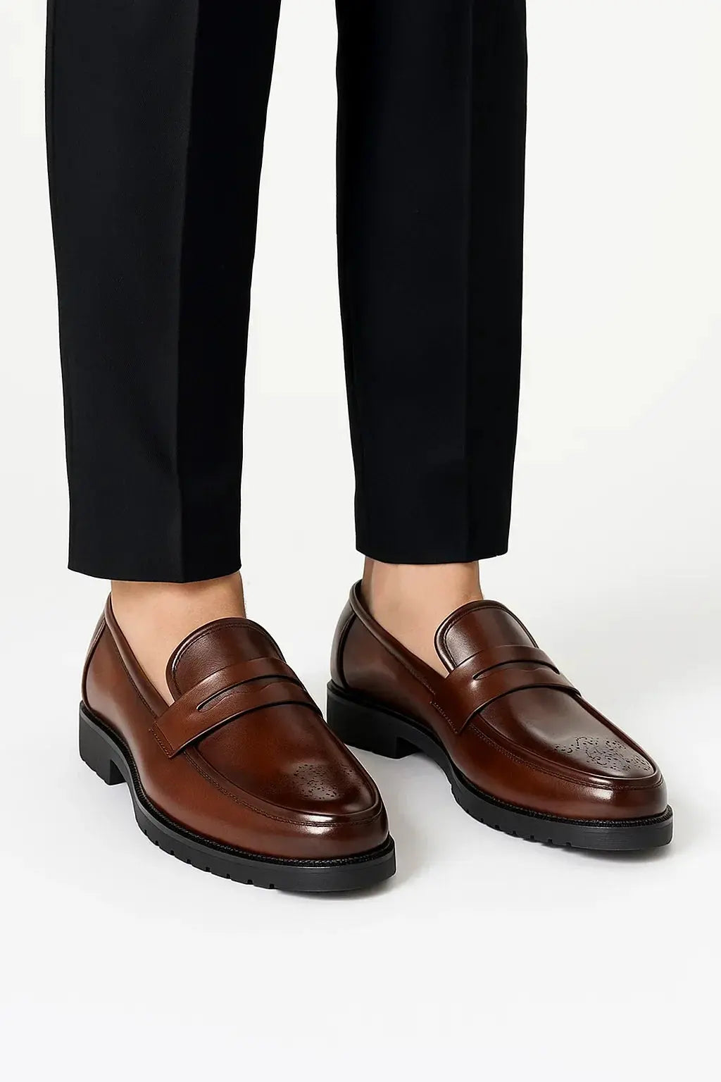 Men’s Thick Sole Penny Loafers