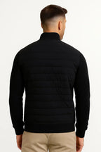 Men's Quilted Front Zip-Up Jacket