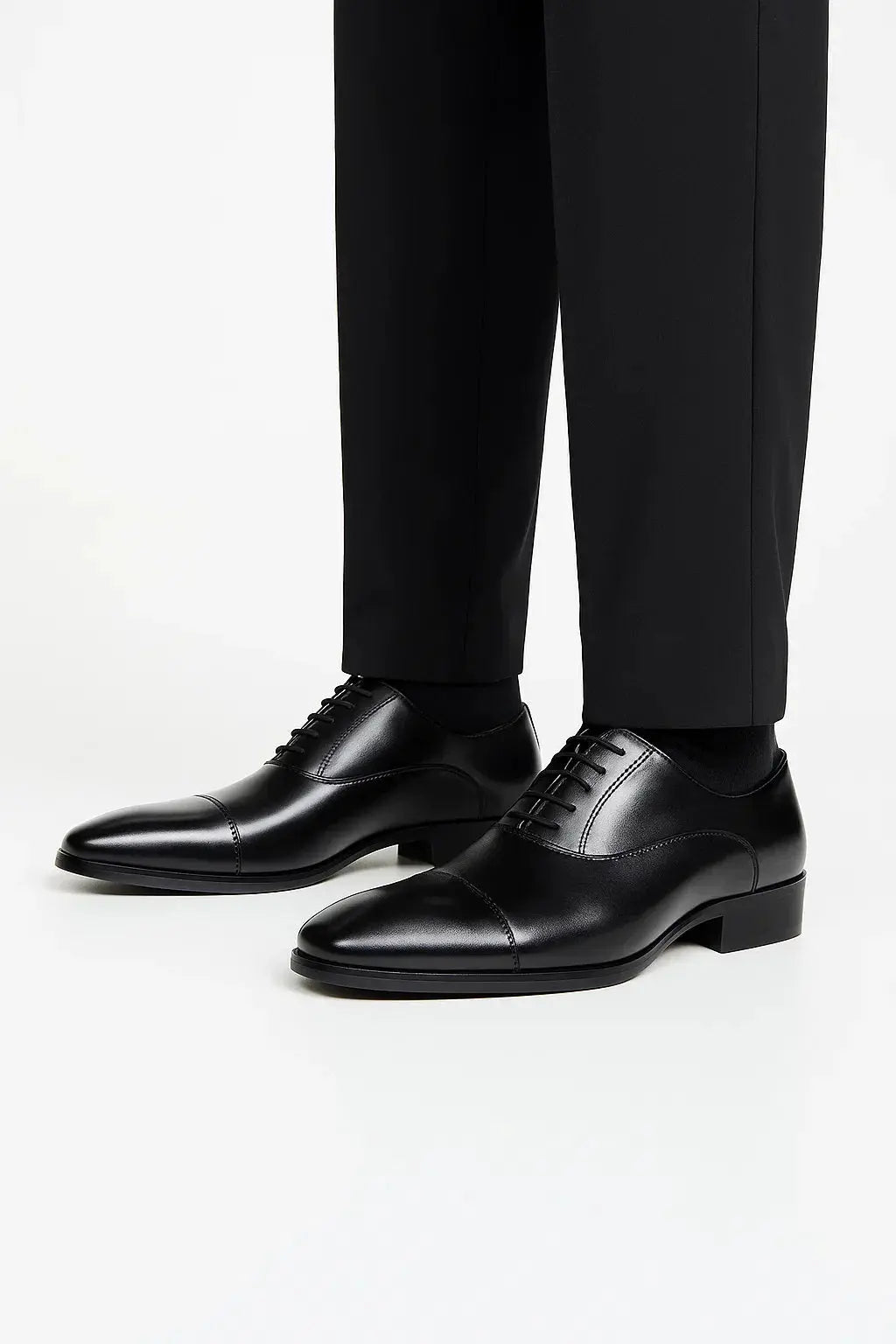 Men's Cap-Toe Lace-Up Dress Shoes