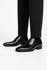 Men's Cap-Toe Lace-Up Dress Shoes