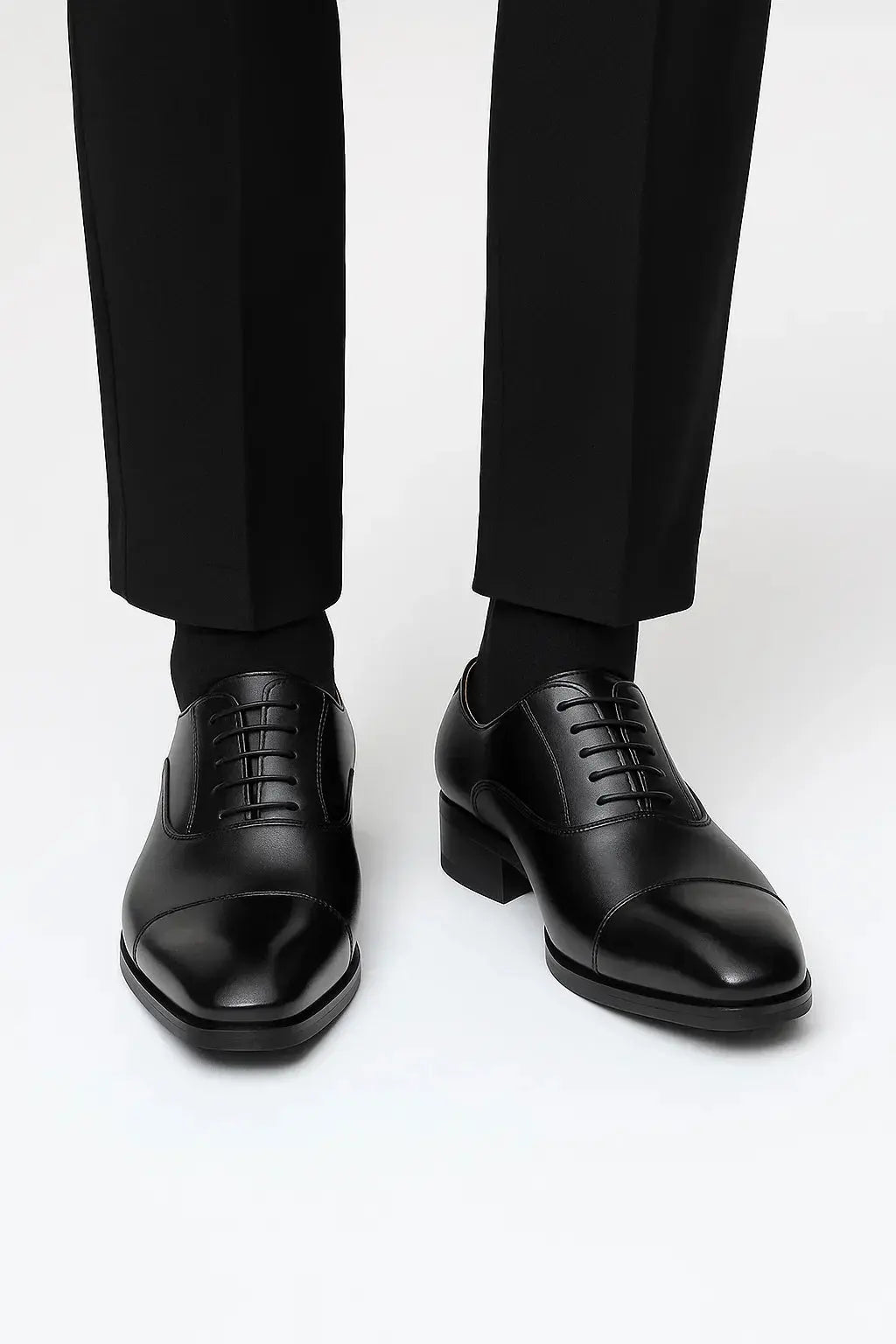 Men's Cap-Toe Lace-Up Dress Shoes