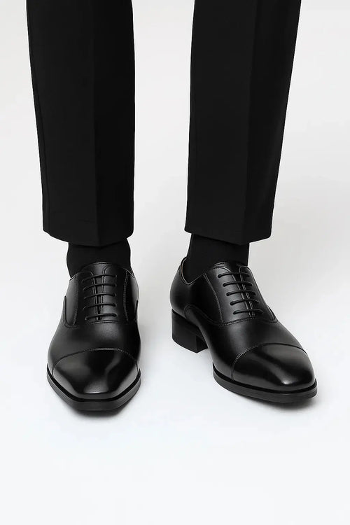 Men's Cap-Toe Lace-Up Dress Shoes