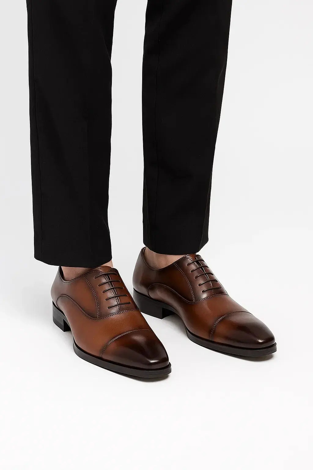 Men's Cap-Toe Lace-Up Dress Shoes