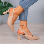 Women’s Slingback Heels with Pointed Toe