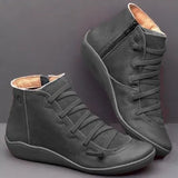 Women’s Lace-Up Side Zip Ankle Boots