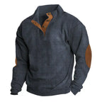 Men’s Ribbed Button-Neck Sweater
