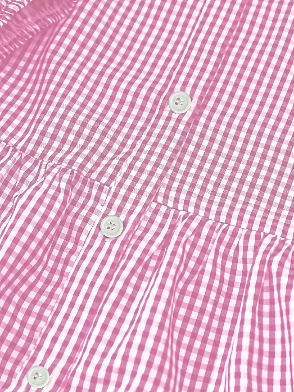 Women’s Tiered Gingham Shirt Dress